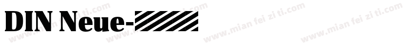 DIN Neue字体转换